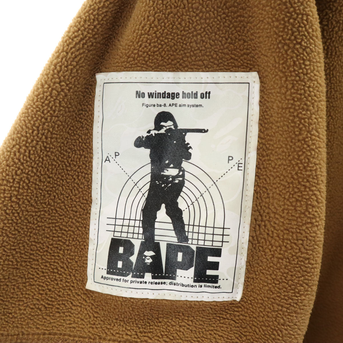 A BATHING APE アベイシングエイプ 長袖 フリース トレーナー S ブラウン ポーラテック メンズ