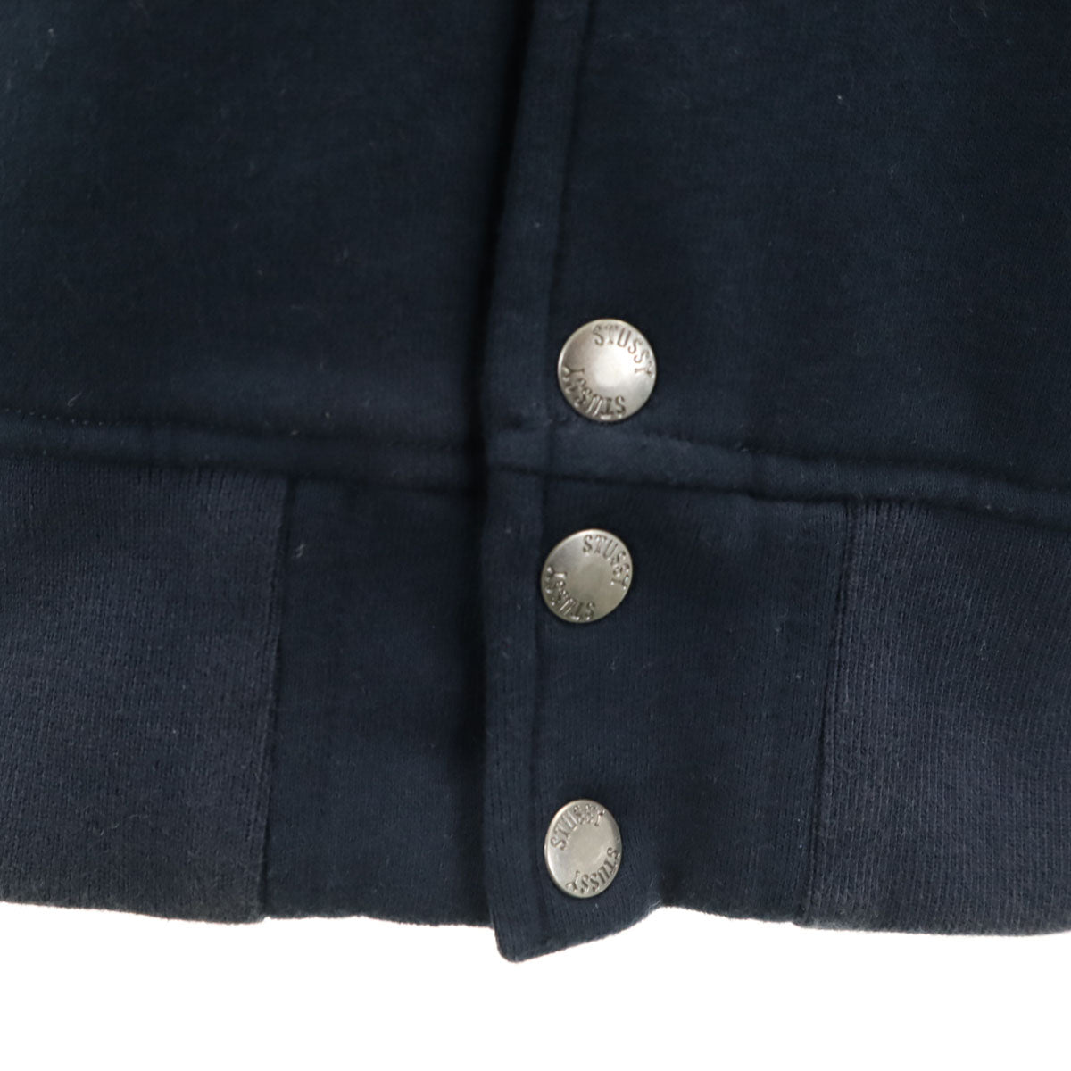 STUSSY ステューシー スウェット ブルゾン L ネイビー ジャケット メンズ