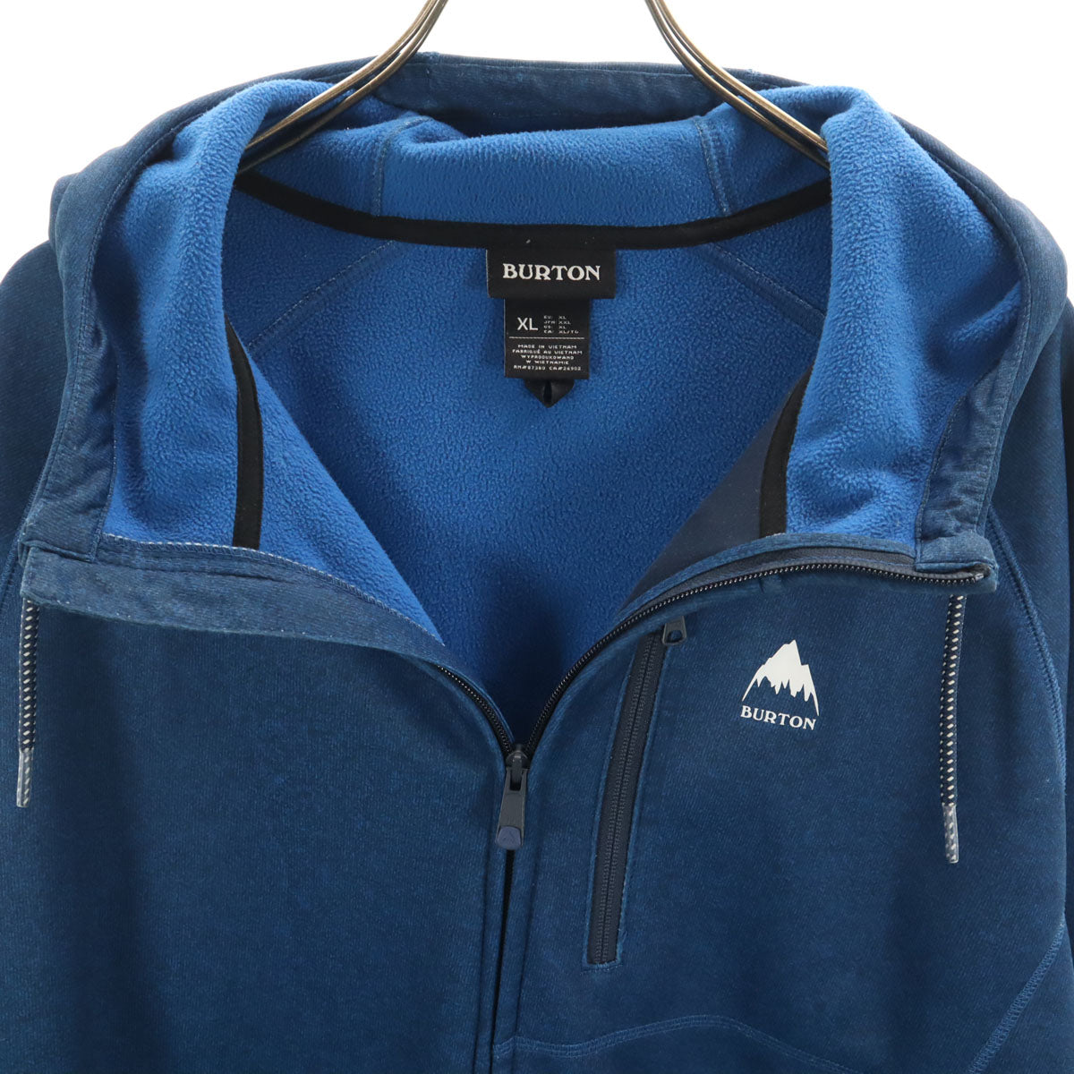 BURTON バートン 長袖 ジップパーカー XXL 青紺 ビッグサイズ メンズ