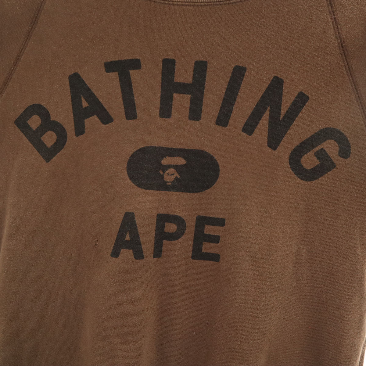 A BATHING APE アベイシングエイプ 日本製 長袖 スウェット トレーナー S ブラウン レディース