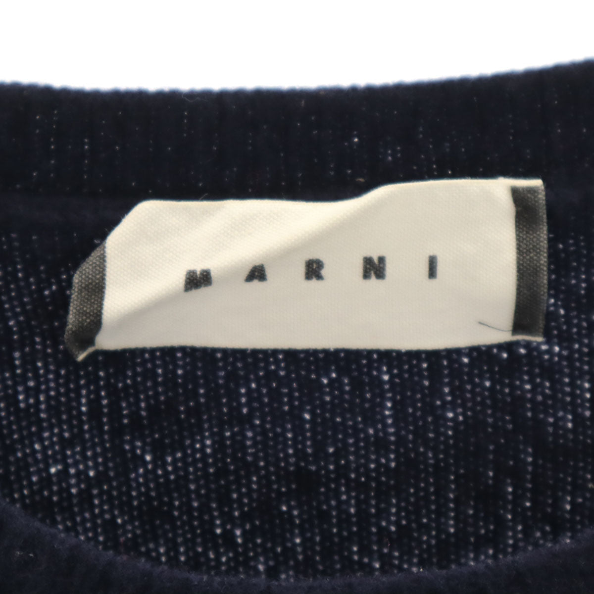 MARNI マルニ イタリア製 長袖 セーター 46 ネイビー ニット メンズ