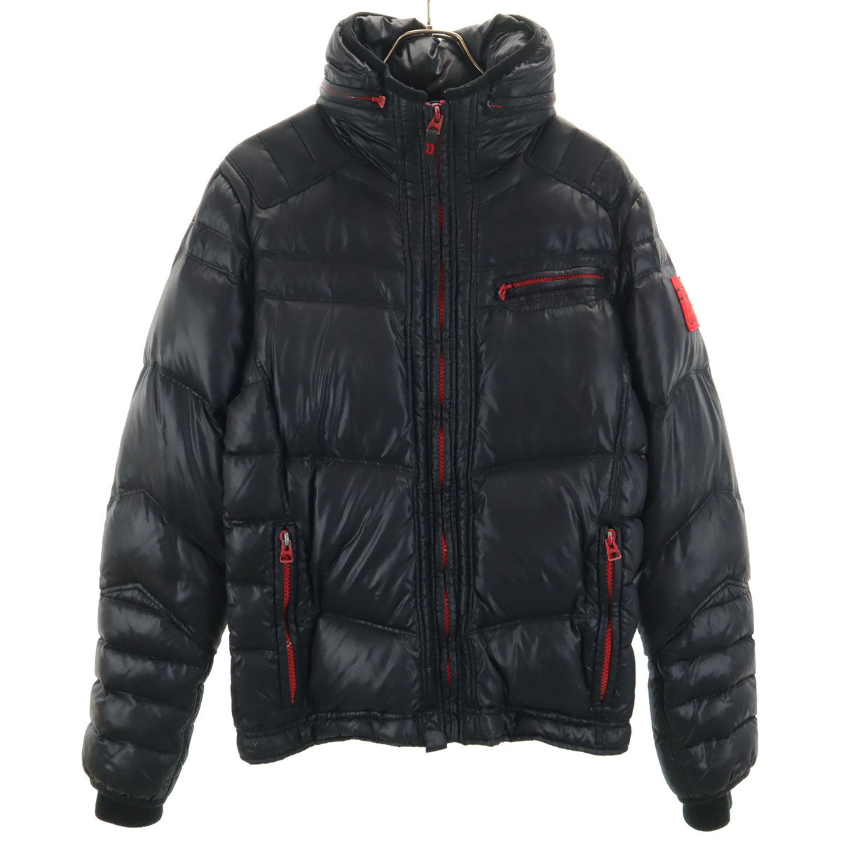DIESEL ディーゼル ダウンジャケット L チャコールブラック メンズ