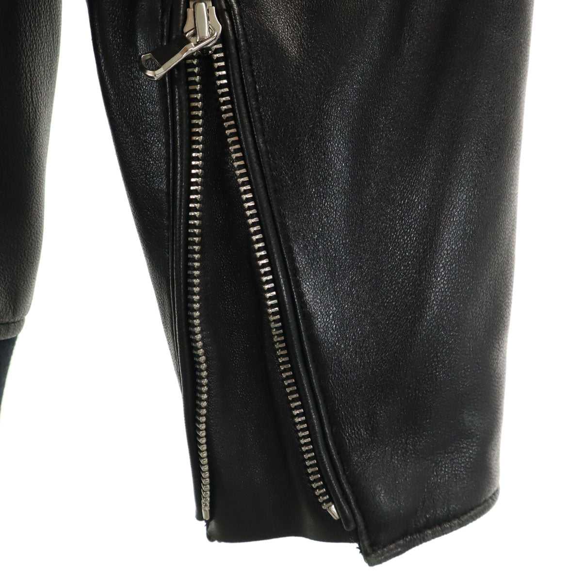 nano universe ナノユニバース 羊革 レザージャケット S ブラック メンズ