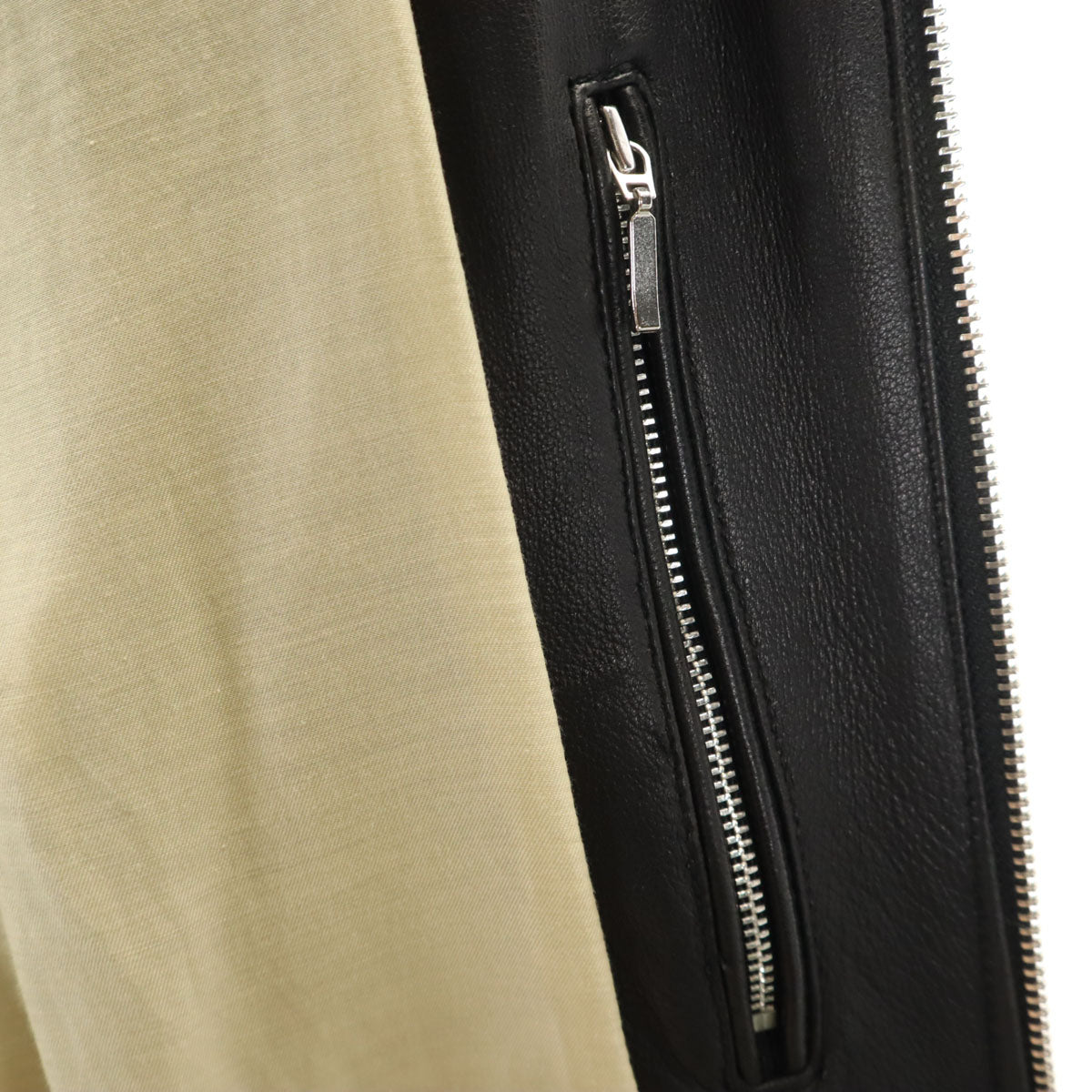 nano universe ナノユニバース 羊革 レザージャケット S ブラック メンズ