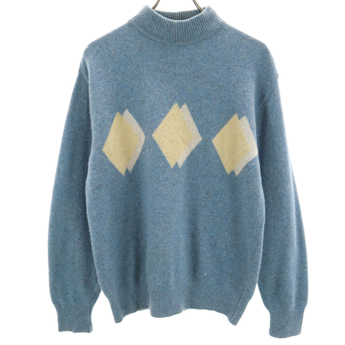 Christian Dior MONSIEUR SPORTS クリスチャンディオール ムッシュ スポーツ 90s オールド 長袖 モックネック セーター M ブルー ニット メンズ