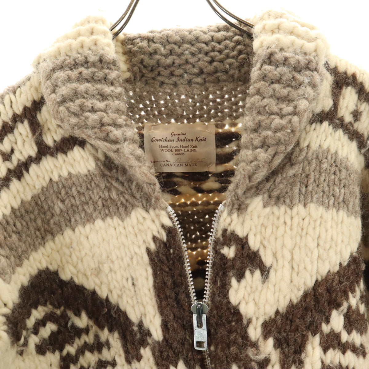 COWICHAN INDIAN カウチンインディアン カウチンジャケット グレー系 サンダーバード メンズ