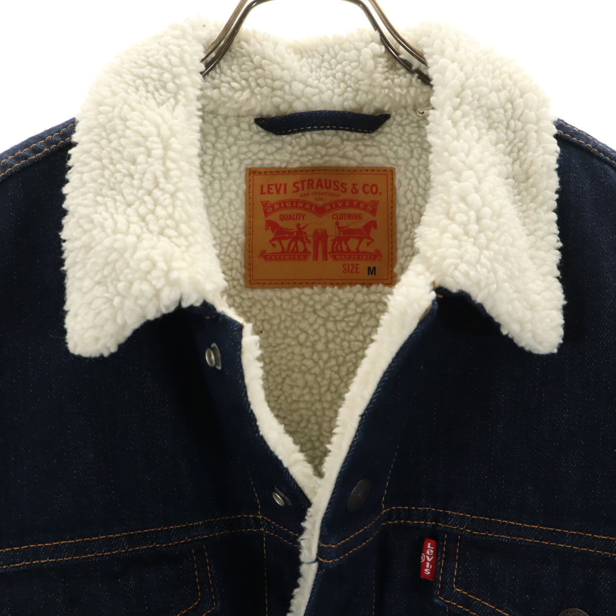 Levi's リーバイス ボア デニムジャケット M インディゴ ジージャン メンズ