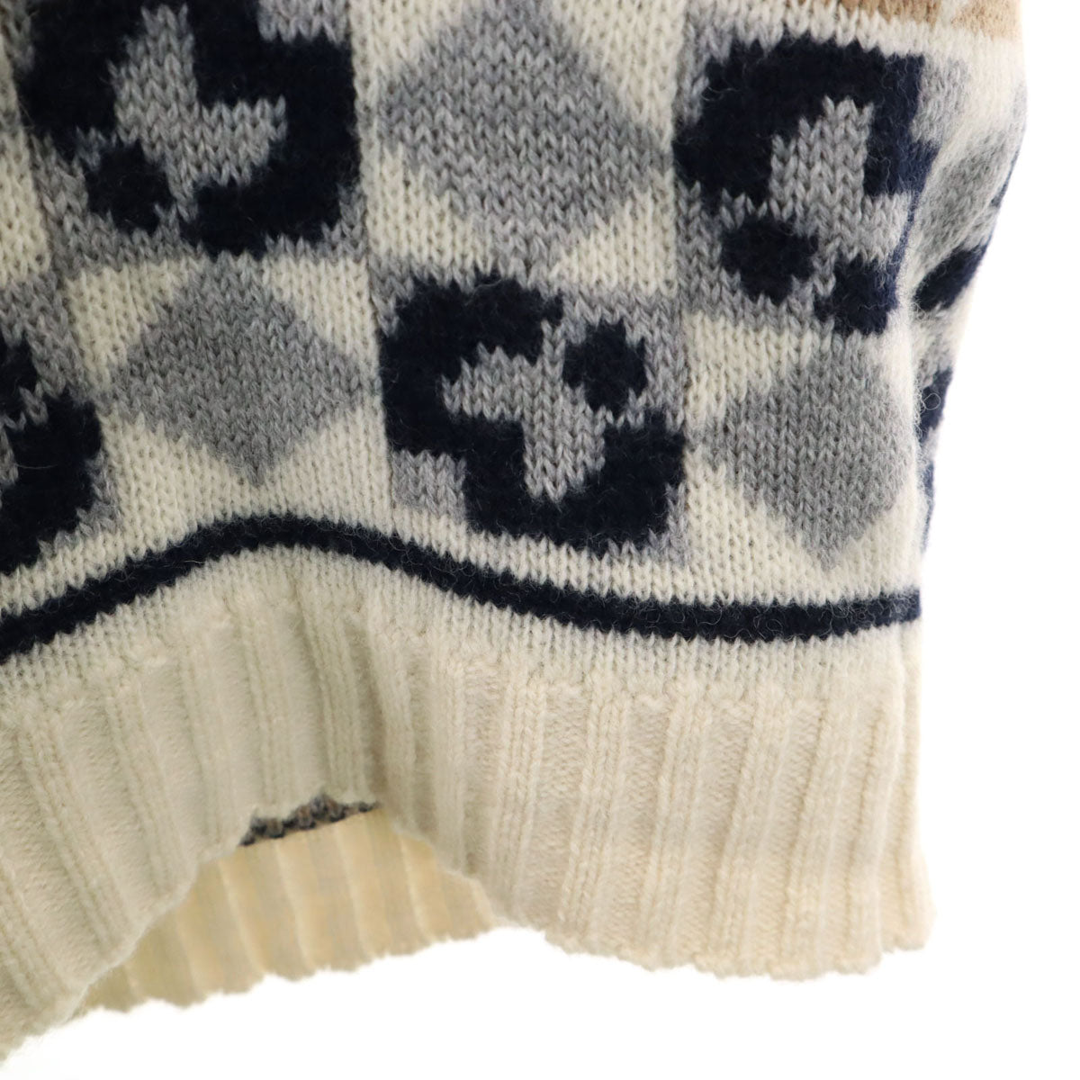 mila schon ミラショーン 日本製 長袖 ショールカラー ニットカーディガン 48 グレー メンズ