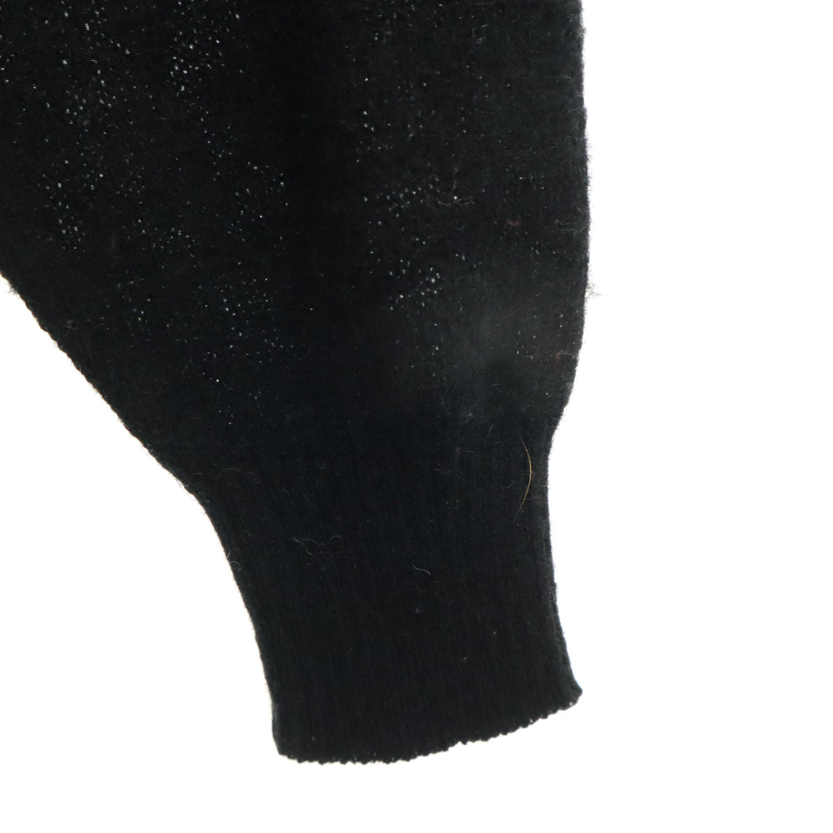 GIVENCHY GENTLEMAN ジバンシィ ジェントルマン 80s 90s オールド チェック柄 長袖 Vネック セーター 4 ブラック ニット メンズ