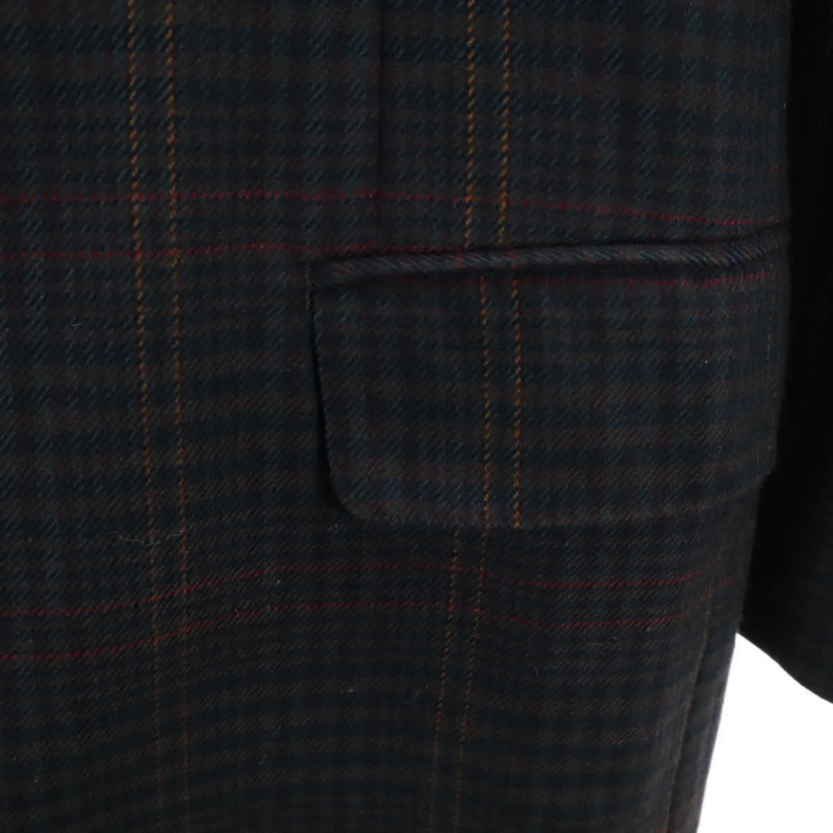 Burberrys バーバリーズ 90s オールド チェック柄 ダブル テーラードジャケット BE5 ネイビー系 メンズ
