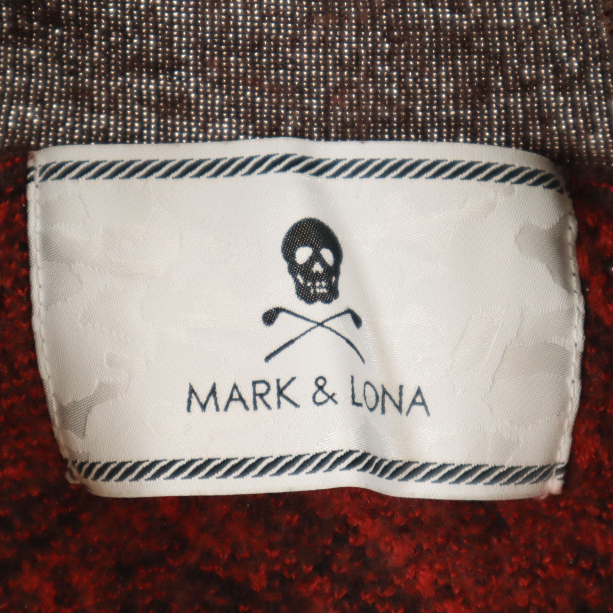 MARK&LONA マークアンドロナ 長袖 タートルネック セーター XL ブラウン系 ゴルフ レディース