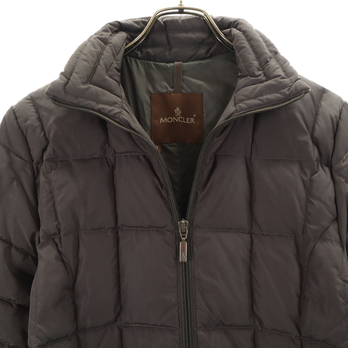 MONCLER モンクレール キルティング ダウンジャケット 0 グレー レディース