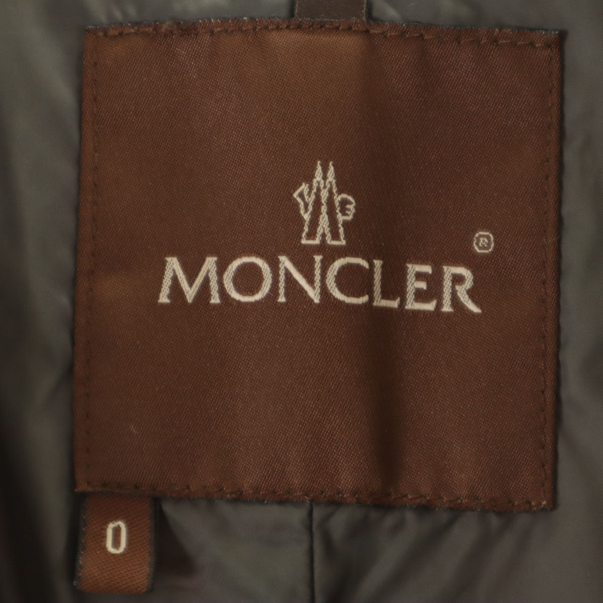 MONCLER モンクレール キルティング ダウンジャケット 0 グレー レディース