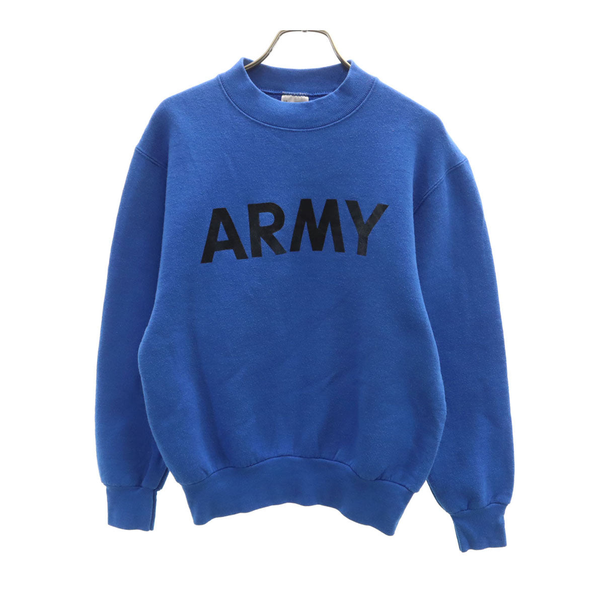 FRUIT OF THE LOOM フルーツオブザルーム 90s カナダ製 オールド ARMY 長袖 スウェット トレーナー S ブルー メンズ