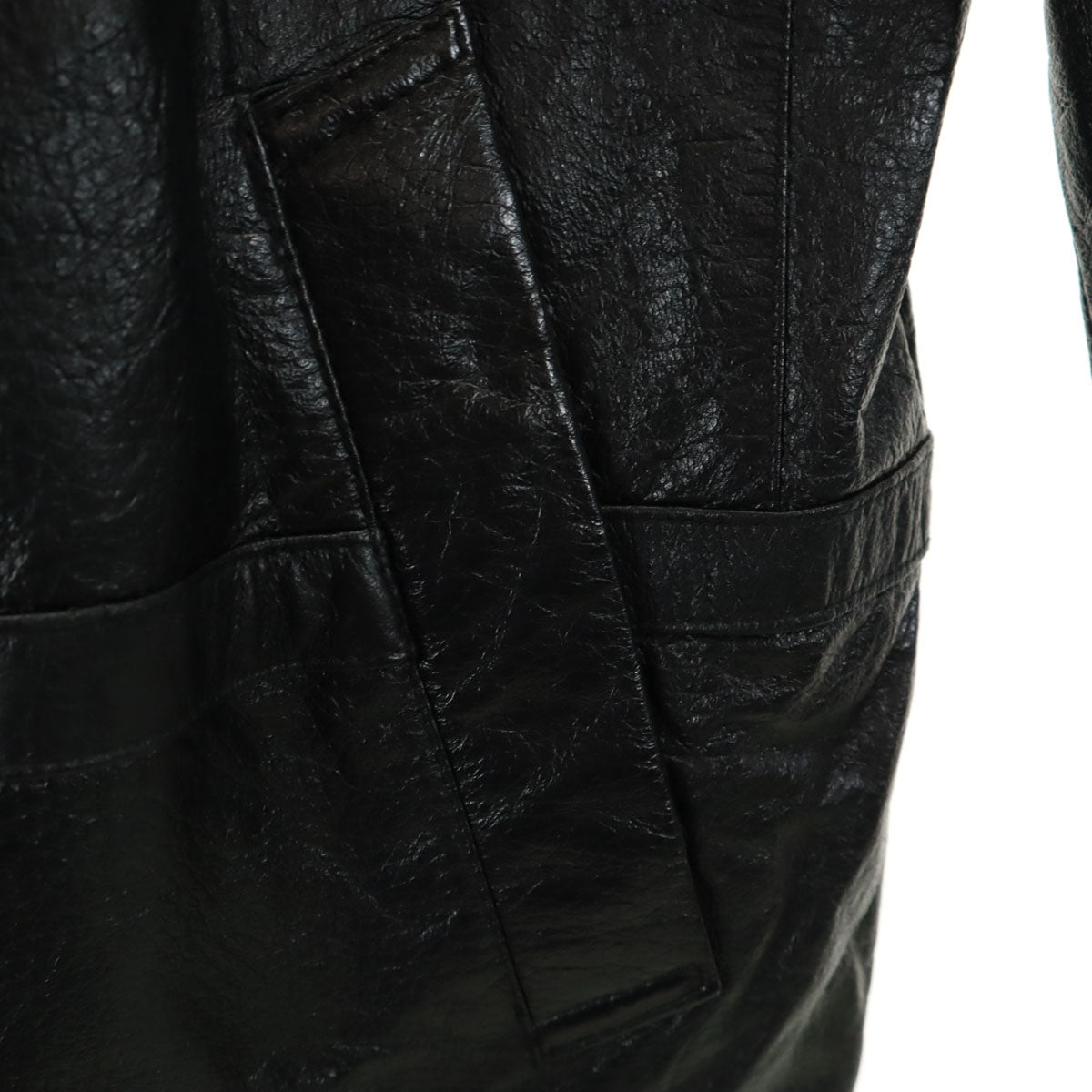 羊革 レザージャケット M ブラック メンズ