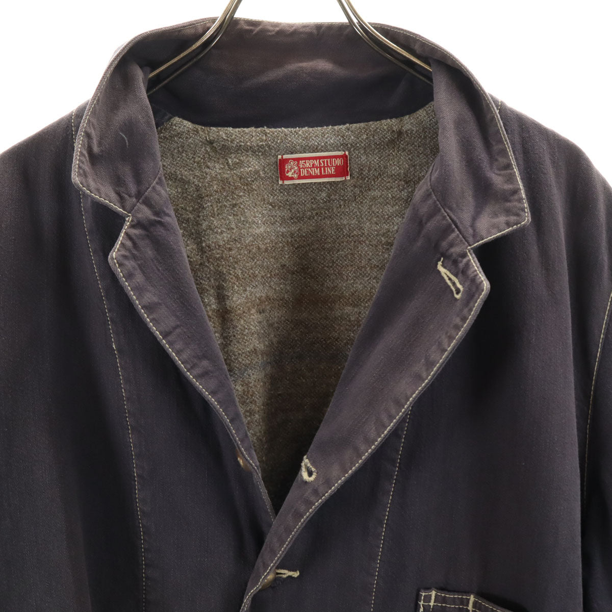 R by 45rpm フォーティファイブアールピーエム 日本製 カバーオール ネイビー メンズ