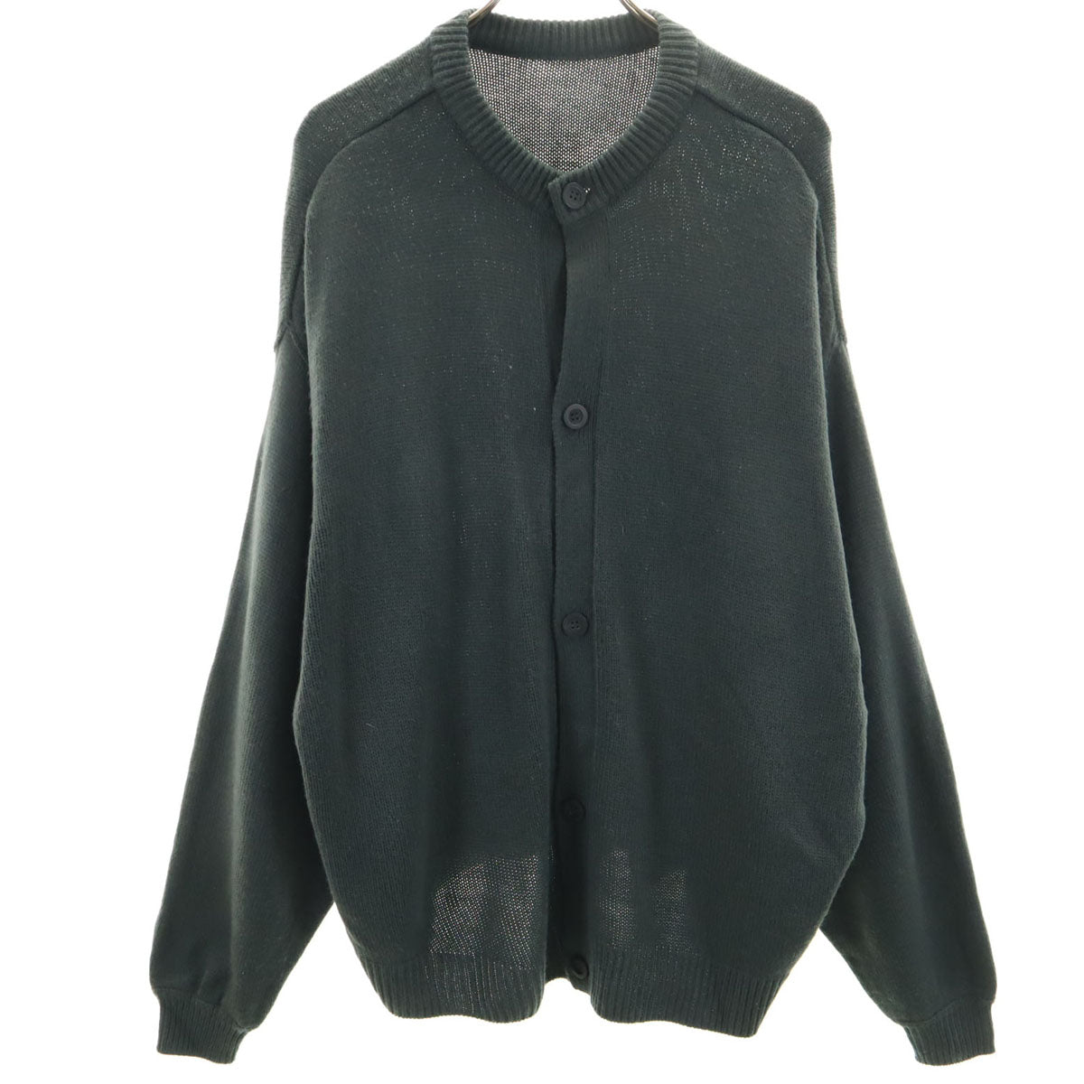 JUNRed ジュンレッド 長袖 ニットカーディガン S チャコールグリーン メンズ