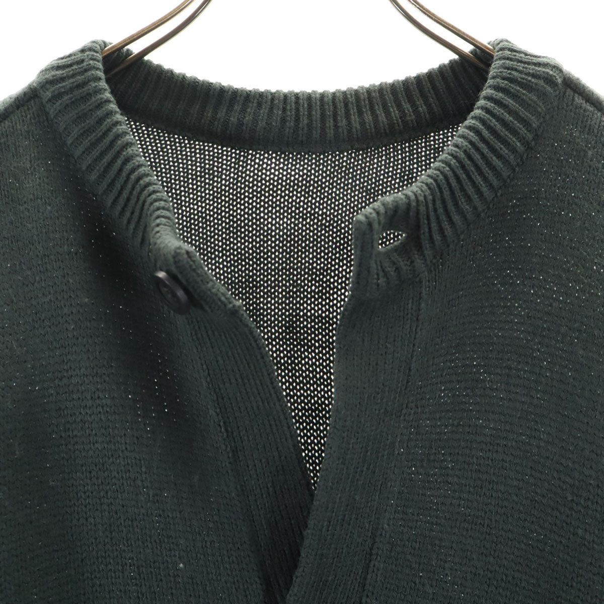 JUNRed ジュンレッド 長袖 ニットカーディガン S チャコールグリーン メンズ