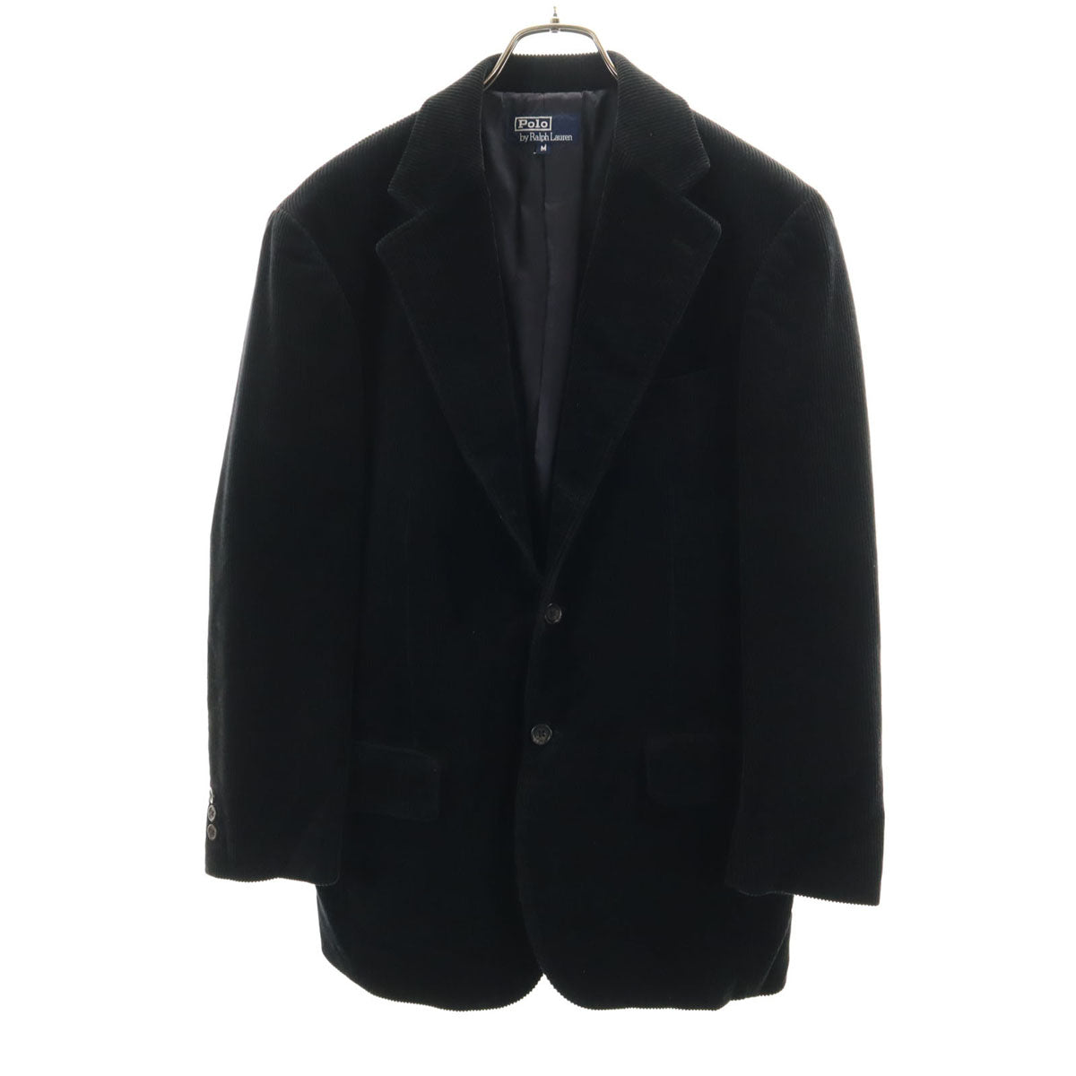 Polo by Ralph Lauren ポロバイラルフローレン 日本製 コーデュロイ テーラードジャケット M ブラック メンズ
