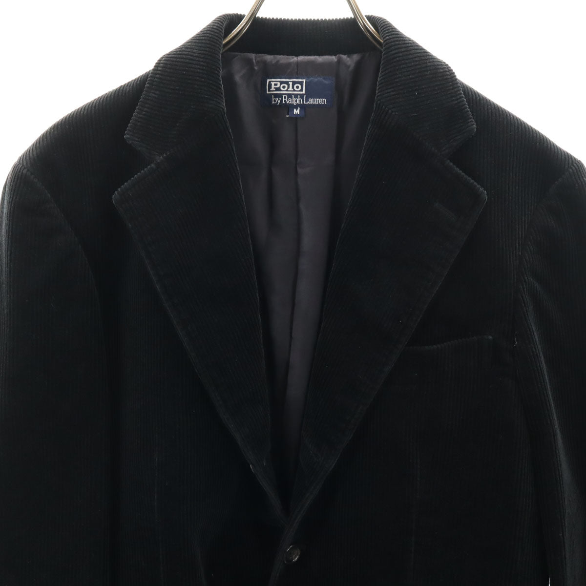 Polo by Ralph Lauren ポロバイラルフローレン 日本製 コーデュロイ テーラードジャケット M ブラック メンズ