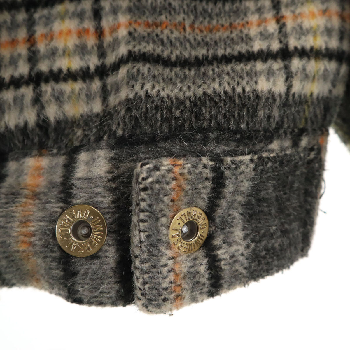 UNIVERSAL OVERALL ユニバーサルオーバーオール チェック柄 COP ジャケット S グレー レディース