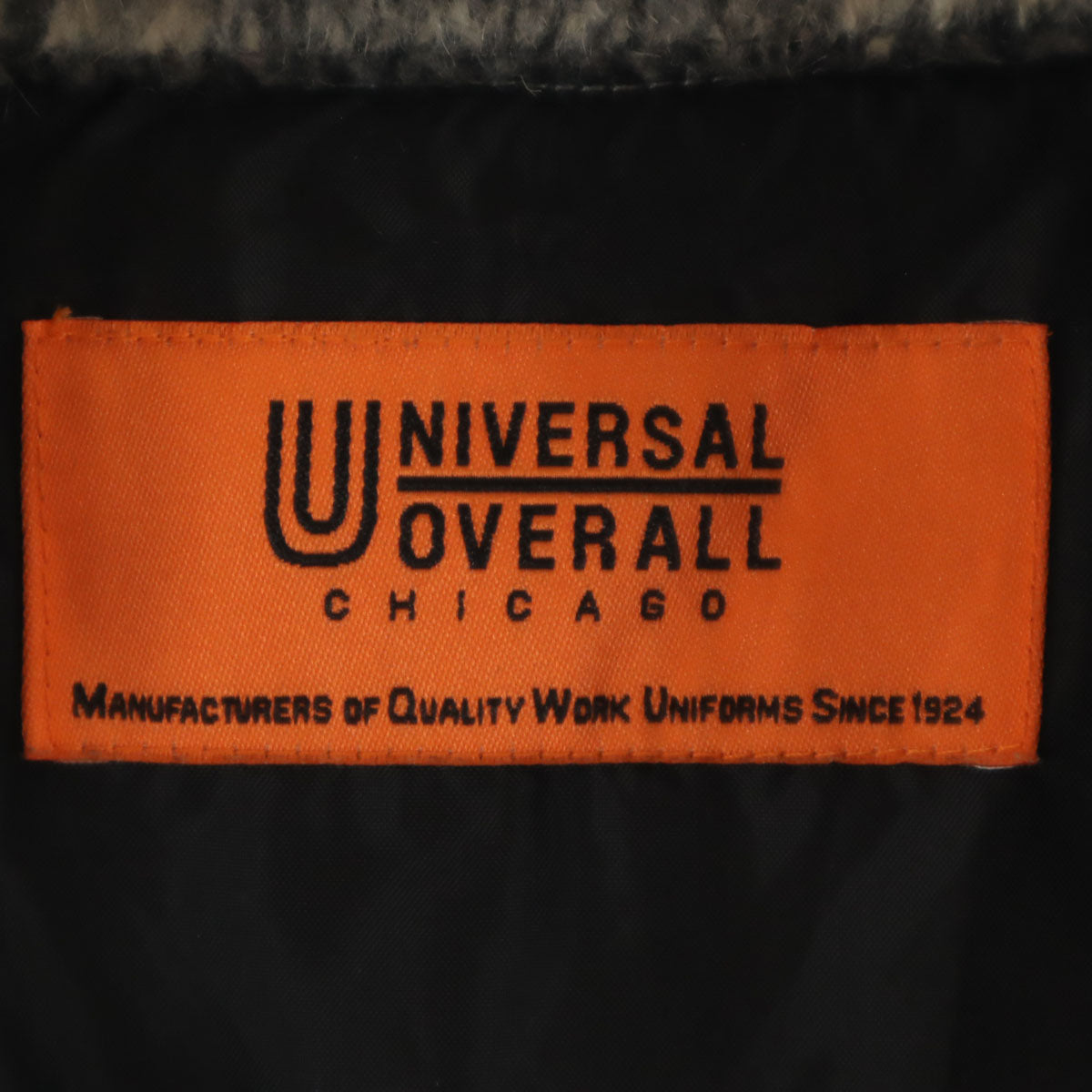 UNIVERSAL OVERALL ユニバーサルオーバーオール チェック柄 COP ジャケット S グレー レディース