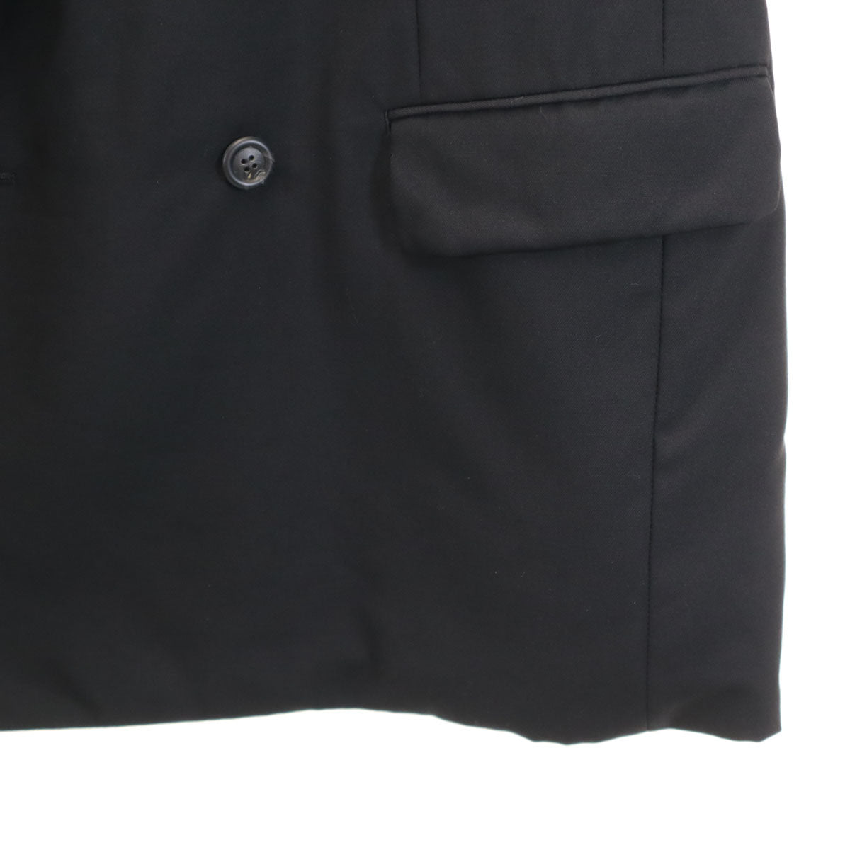 MIYAKE DESIGN STUDIO ミヤケデザインスタジオ 90s 1995年 日本製 オールド ダブル スーツ 上下 セットアップ 8 ブラック イッセイミヤケ メンズ