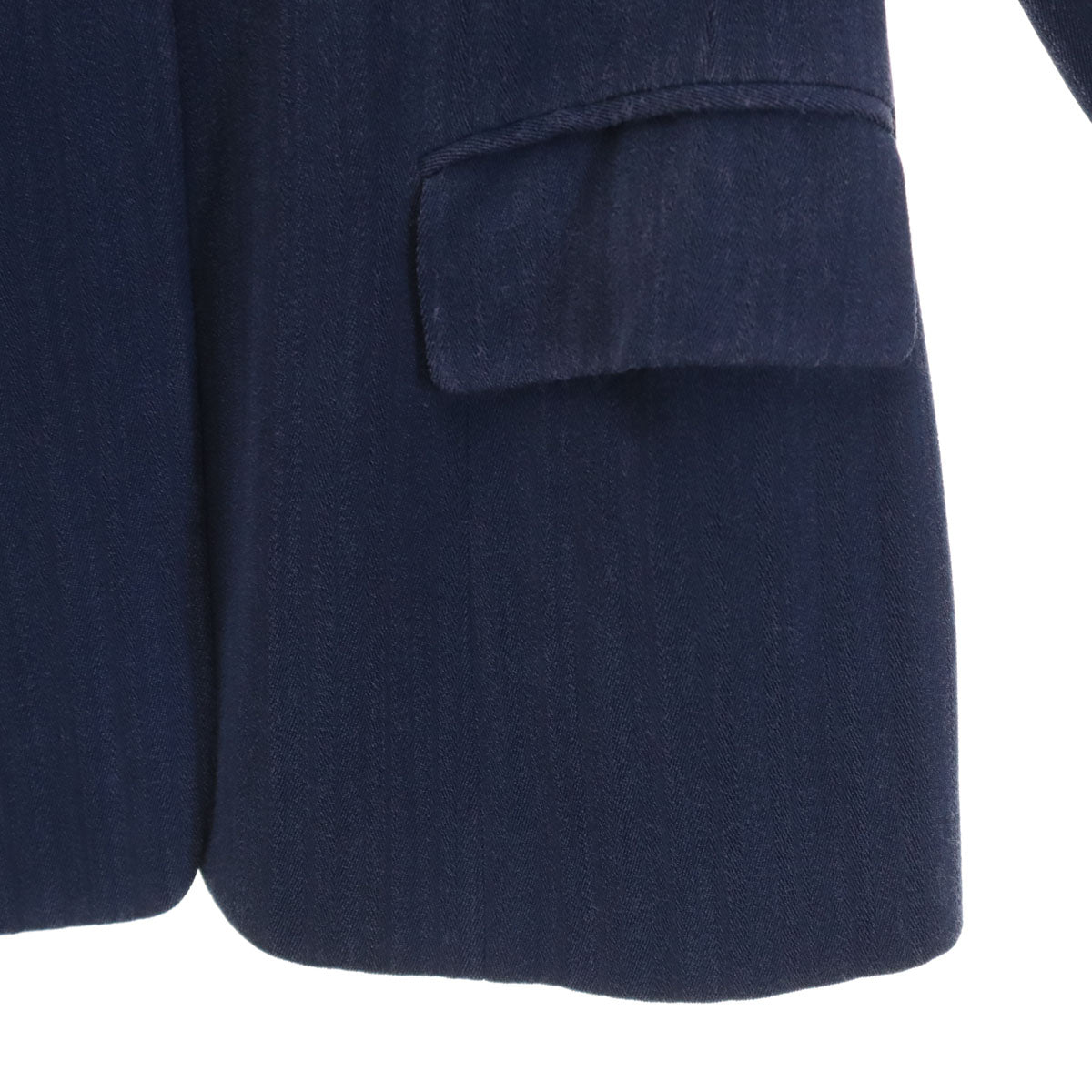 GUCCI グッチ 90s イタリア製 オールド ヘリンボーン パンツスーツ 上下 セットアップ 40/42 ネイビー レディース