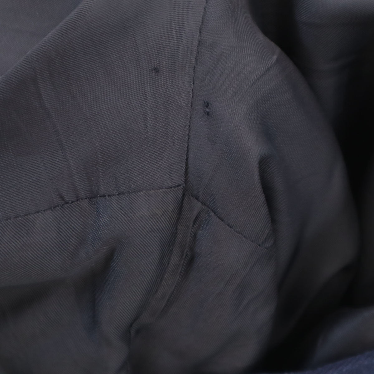 GUCCI グッチ 90s イタリア製 オールド ヘリンボーン パンツスーツ 上下 セットアップ 40/42 ネイビー レディース