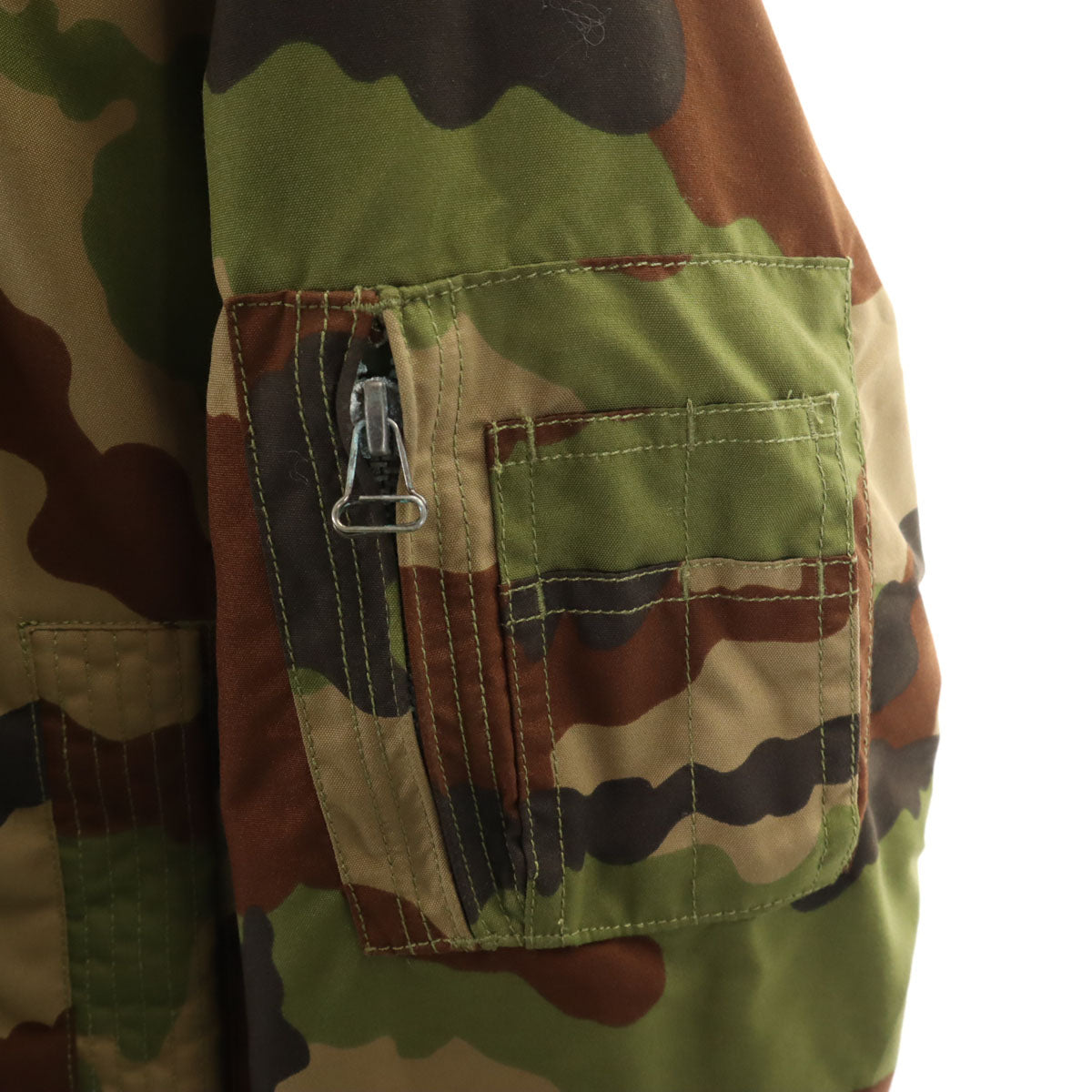 美品 adidas Originals アディダスオリジナルス カモフラ柄 トレフォイルロゴ ボンバー フライトジャケット XS ブラウン 迷彩 メンズ