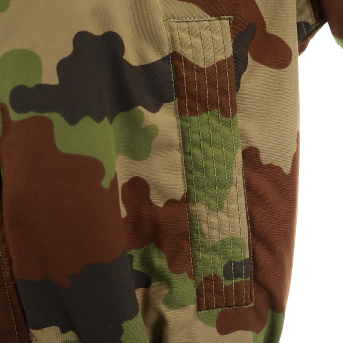 美品 adidas Originals アディダスオリジナルス カモフラ柄 トレフォイルロゴ ボンバー フライトジャケット XS ブラウン 迷彩 メンズ