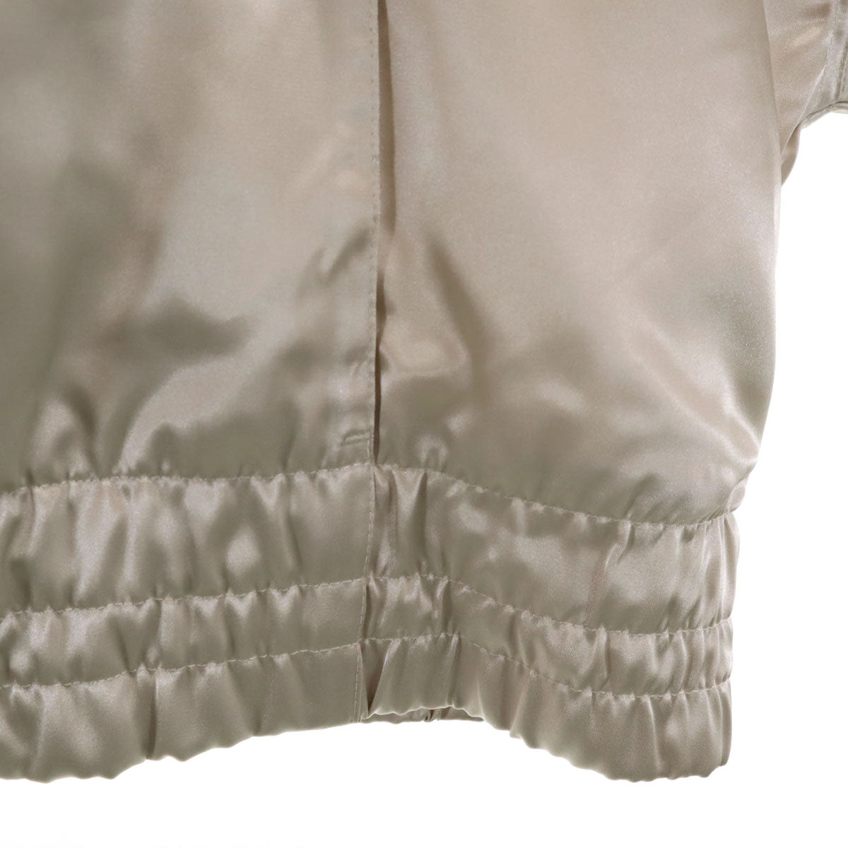 NIKE ナイキ バックロゴ ウーブン アノラックパーカー M アイボリー ジャケット プルオーバー フーディー レディース