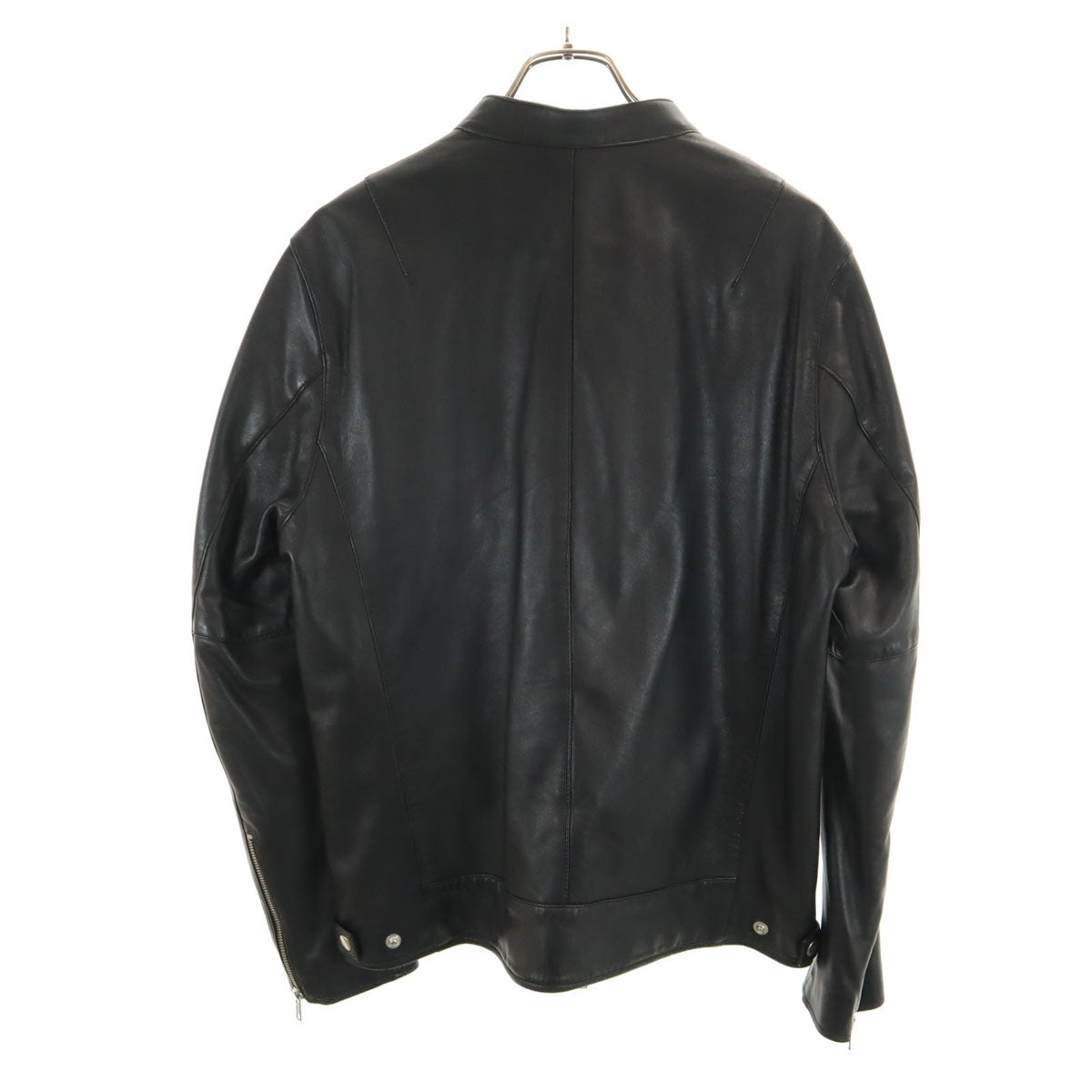 JOURNAL STANDARD ジャーナルスタンダード シープスキン レザー シングルライダースジャケット L ブラック メンズ