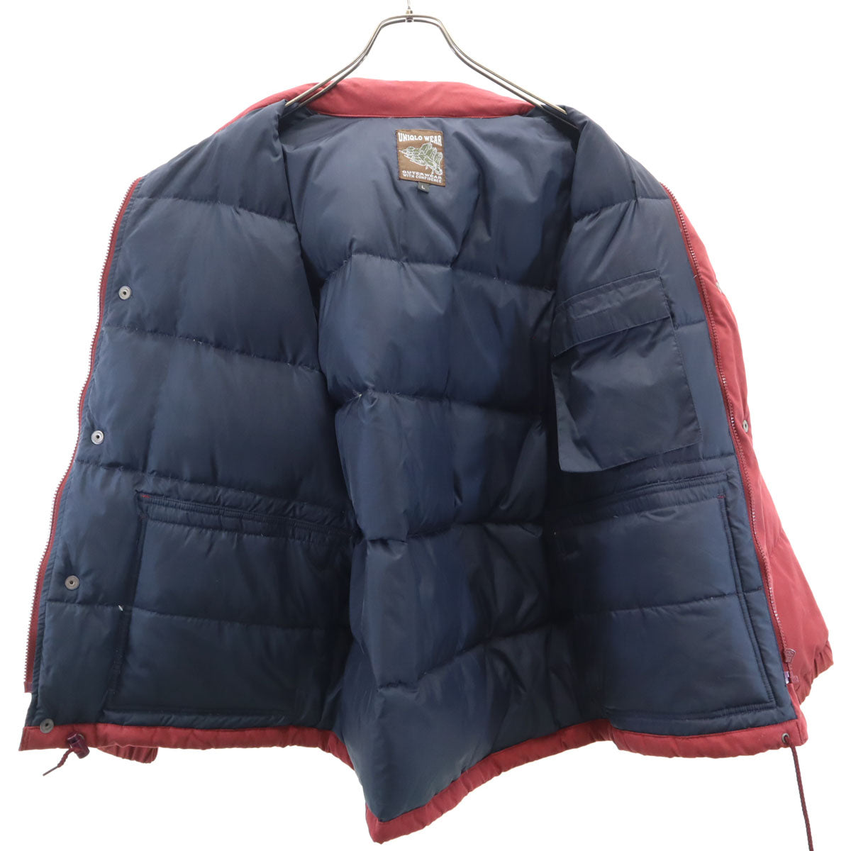 UNIQLO WEAR ユニクロウェア ダウンジャケット L レッド系 メンズ