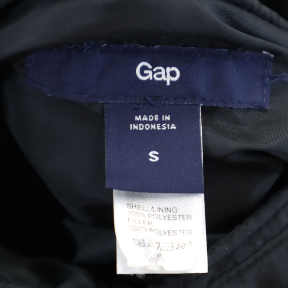 GAP ギャップ キルティングジャケット S ブラック 中綿 メンズ