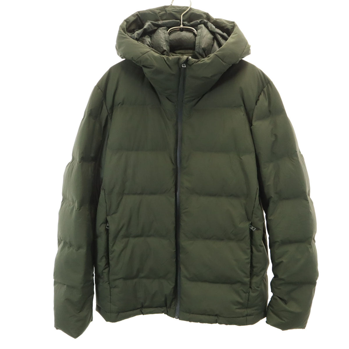 UNIQLO ユニクロ シームレス ダウンパーカー M カーキ メンズ