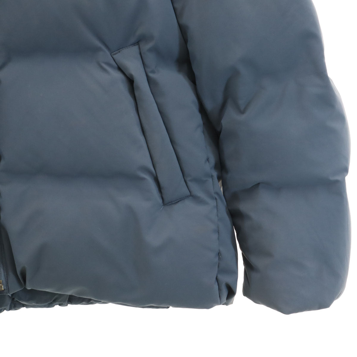 UNIQLO ユニクロ シームレス ダウンジャケット S ブルー系 レディース