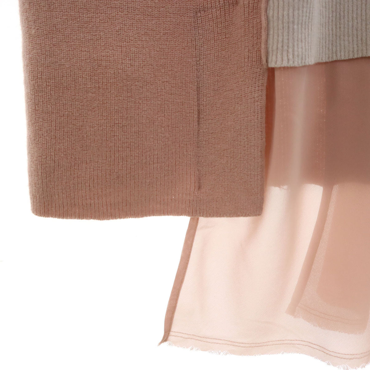 DIESEL ディーゼル 長袖 ニット ワンピース M ピンク系 レディース