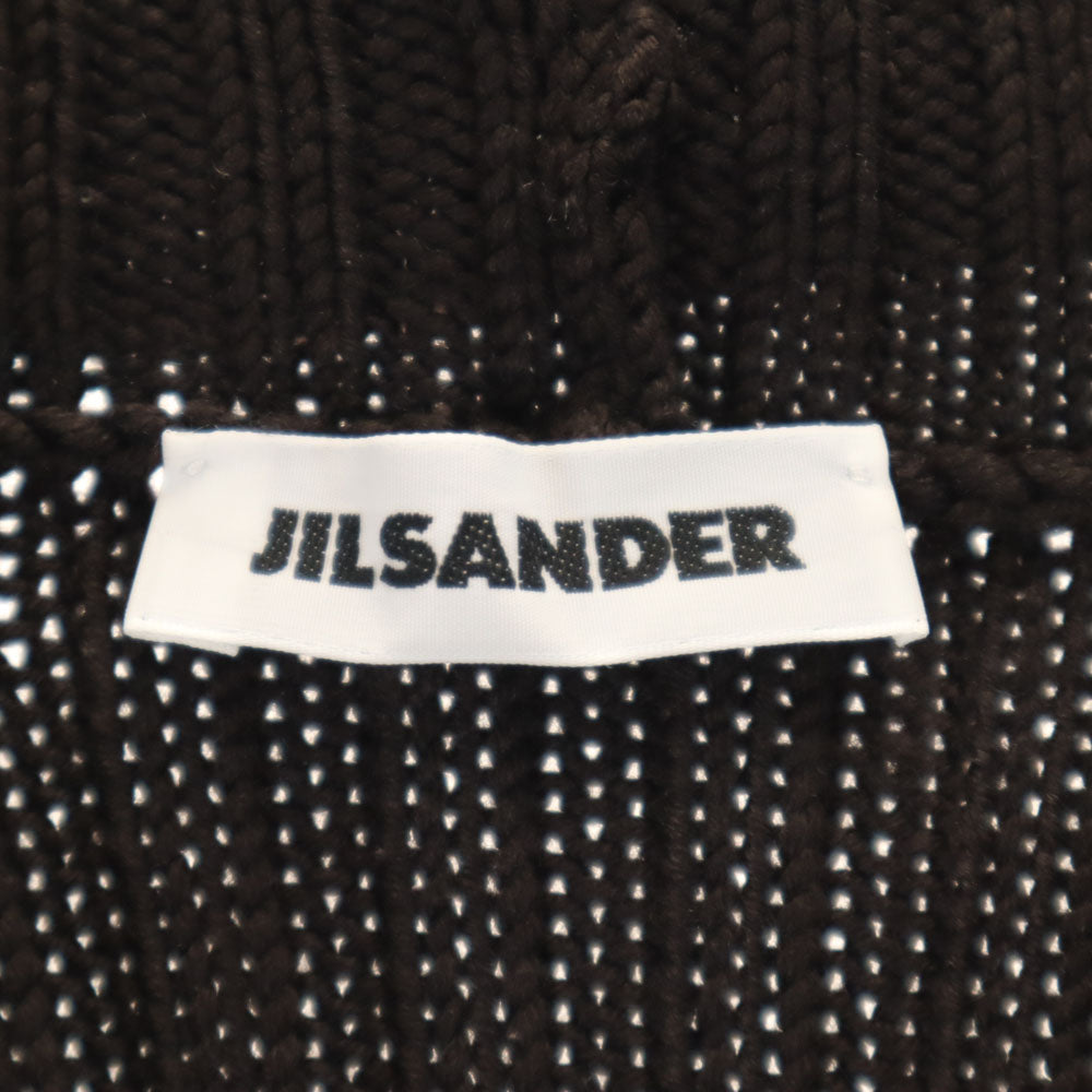 JIL SANDER ジルサンダー イタリア製 長袖 セーター 36 ブラウン リブニット レディース