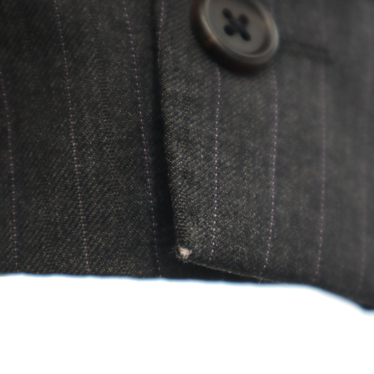 Paul Smith ポールスミス 日本製 ウール ストライプ柄 スーツ 上下 セットアップ M グレー 衣装カバー付き メンズ