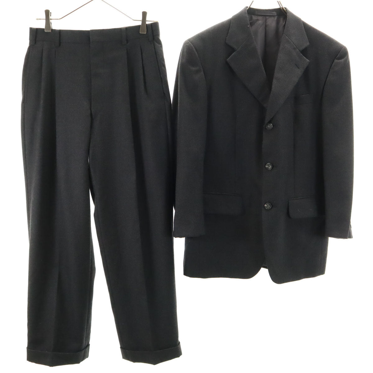 UNITED ARROWS ユナイテッドアローズ 日本製 ウール スーツ 上下 セットアップ 44 グレー メンズ