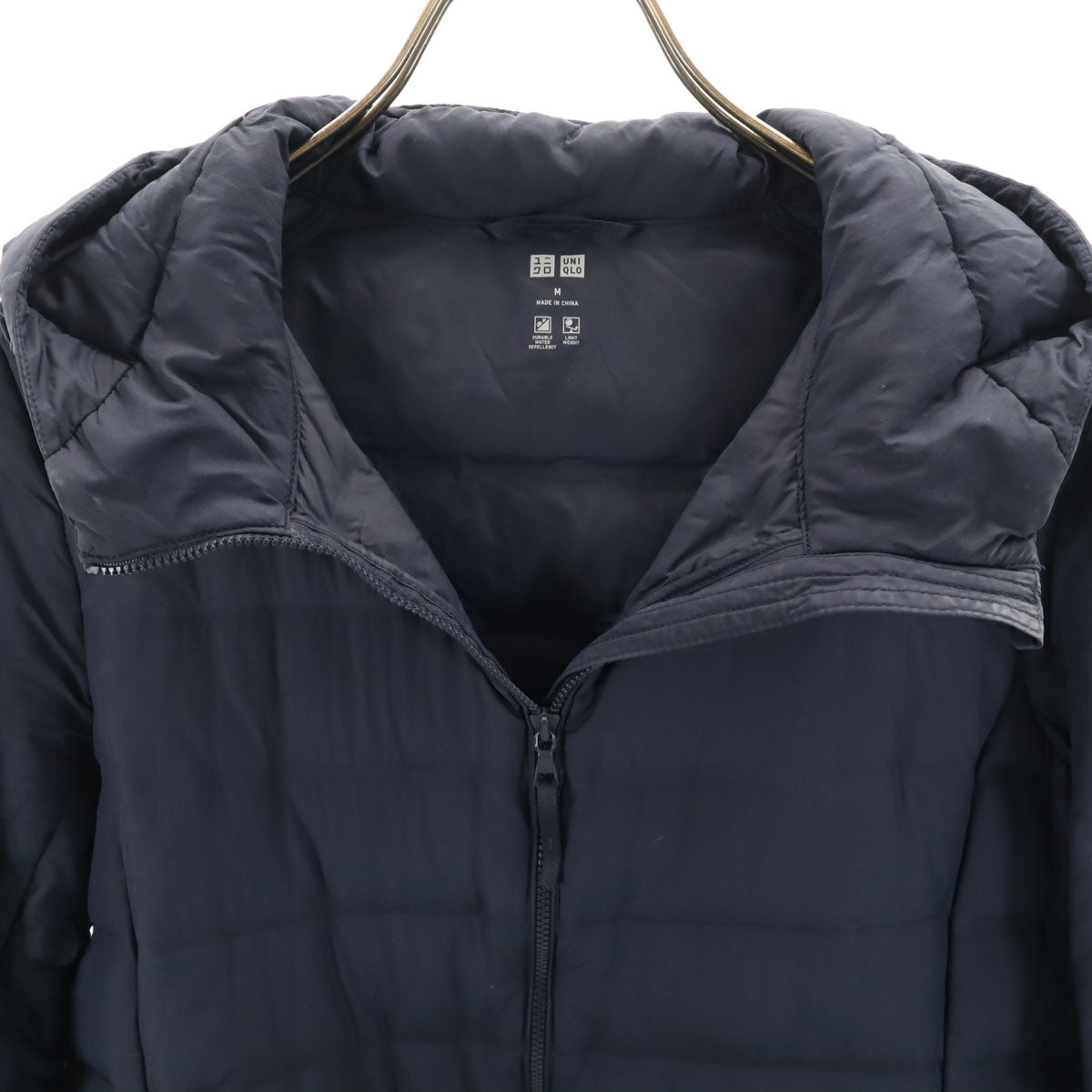 UNIQLO ユニクロ シームレス ウルトラライトダウンジャケット M ネイビー 収納袋付き レディース