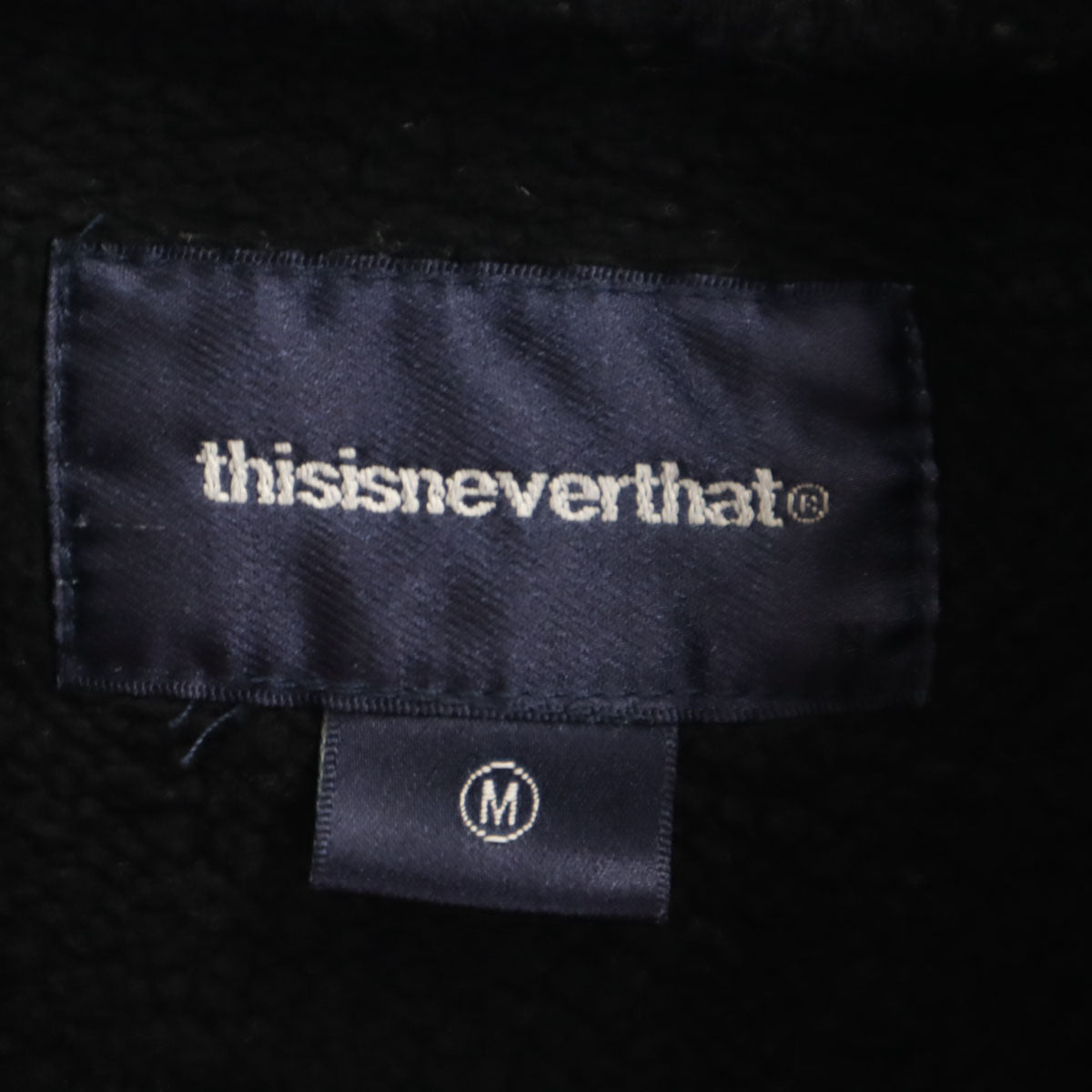 thisisneverthat ディスイズネバーザット 長袖 スウェットパーカー M ブラック メンズ