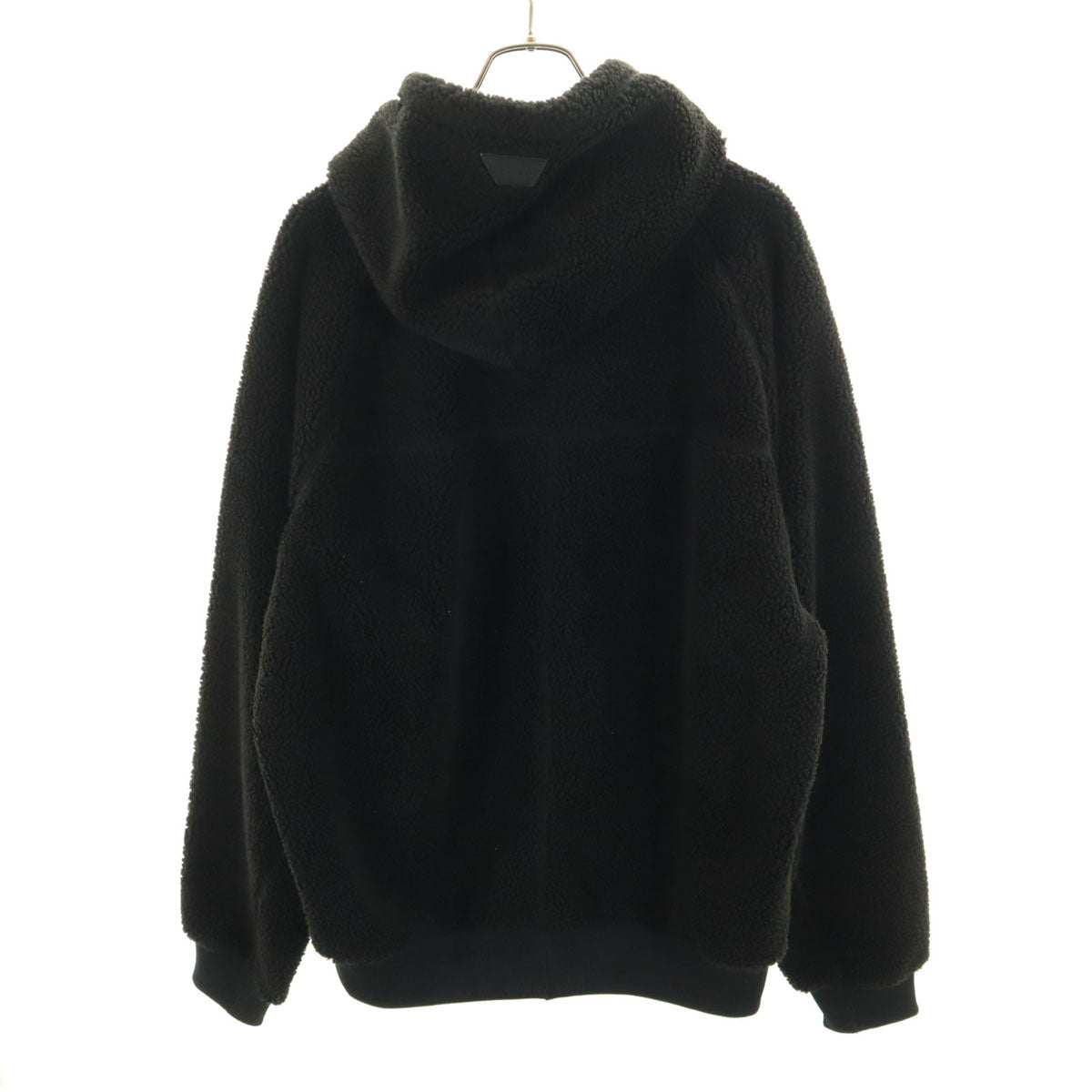 FORSOMEONE フォーサムワン 長袖 ボア ジップパーカー 48 ブラック メンズ