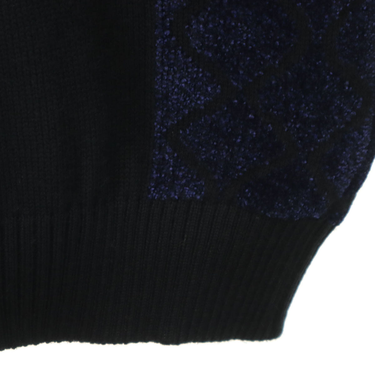 CRUCIANI クルチアーニ イタリア製 ウールブレンド 長袖 セーター 52 ブラック ニット メンズ