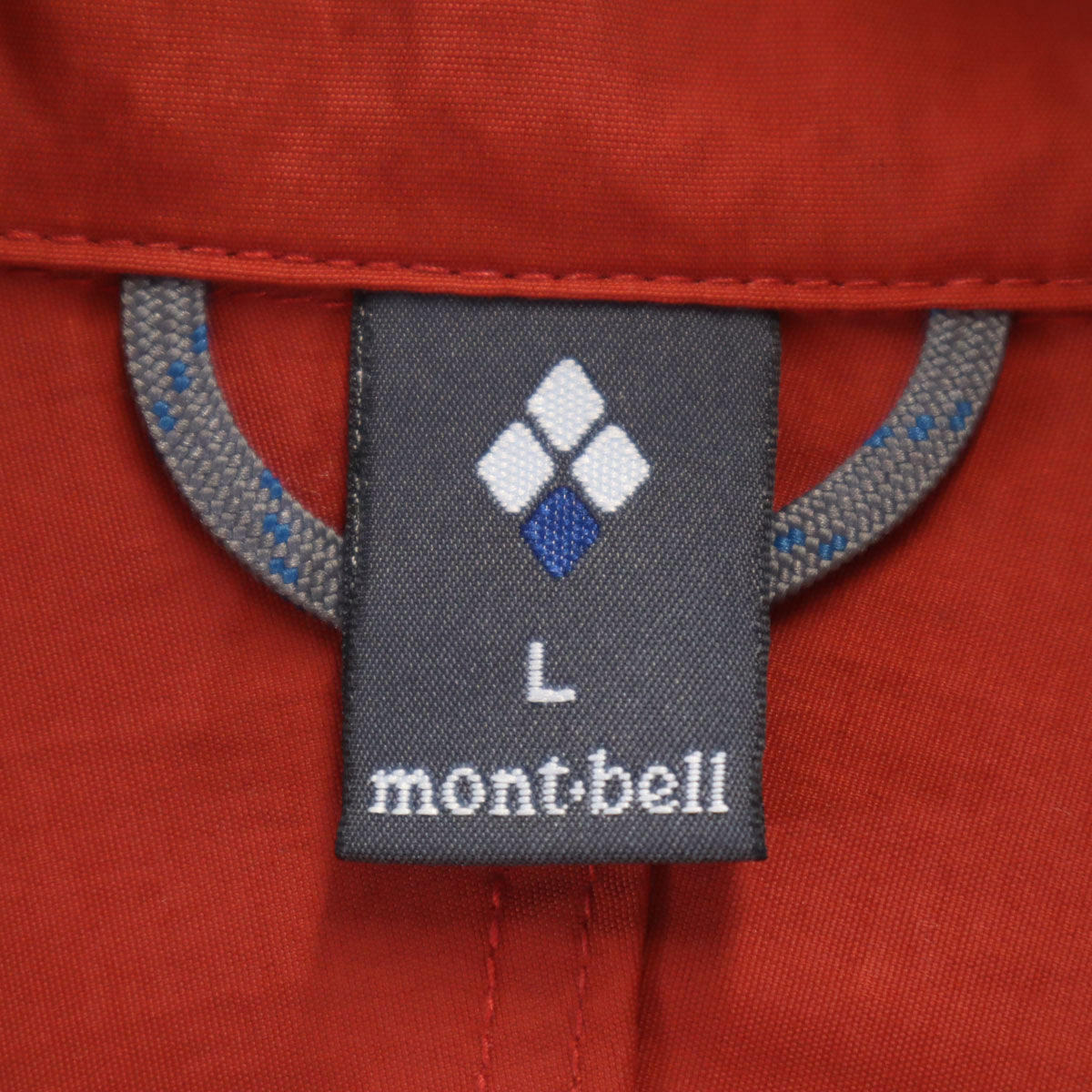 mont-bell モンベル アウトドア #1103245 フード ナイロンジャケット L レッド メンズ