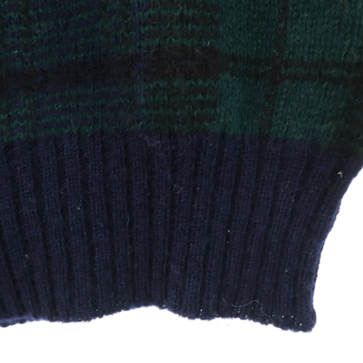 Polo by Ralph Lauren ポロバイラルフローレン 80s 緑タグ ヴィンテージ ボーイズ ブラックウォッチ 長袖 セーター 170 ネイビー ニット キッズ