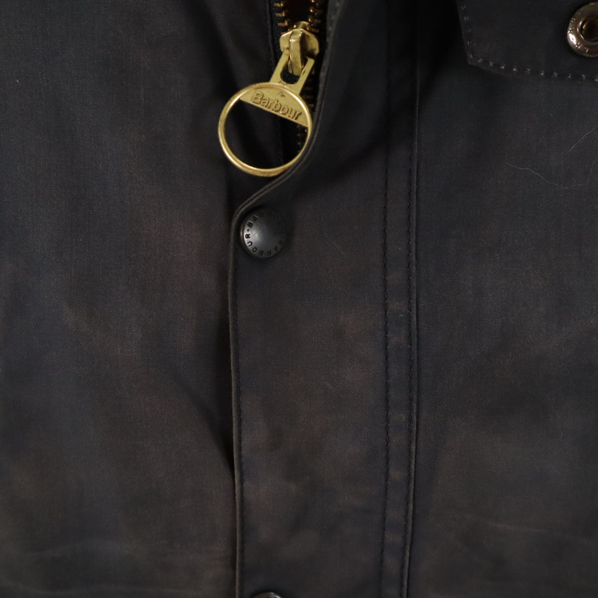 Barbour バブアー 3ワラント イングランド製 ワックス ジャケット L 10-11 チャコールグレー キッズ