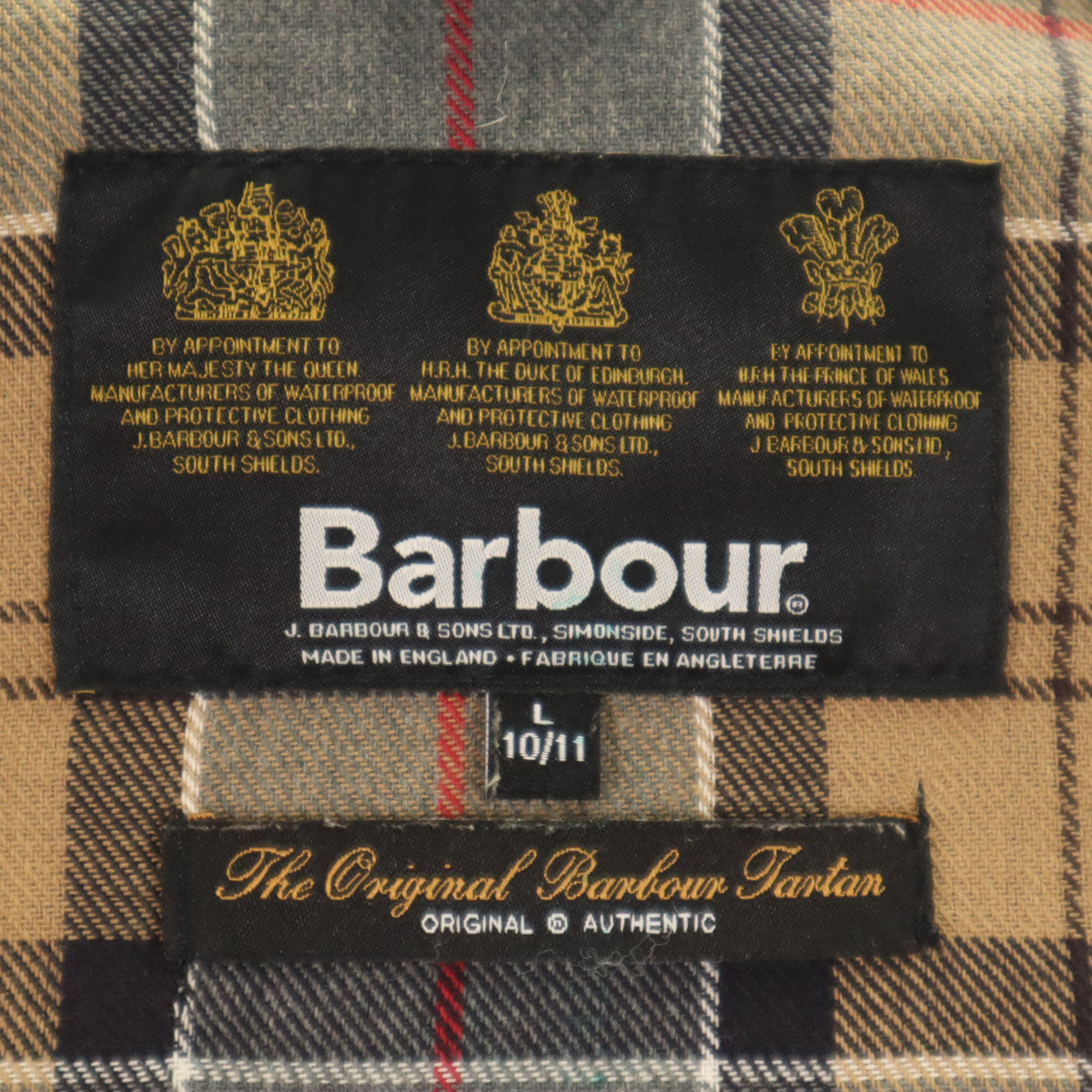 Barbour バブアー 3ワラント イングランド製 ワックス ジャケット L 10-11 チャコールグレー キッズ