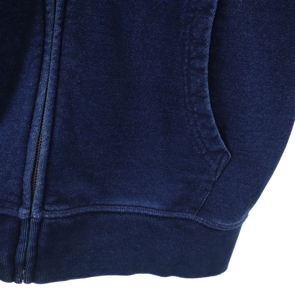 GAP ギャップ 長袖 スウェット デニム ジップパーカー S ネイビー メンズ